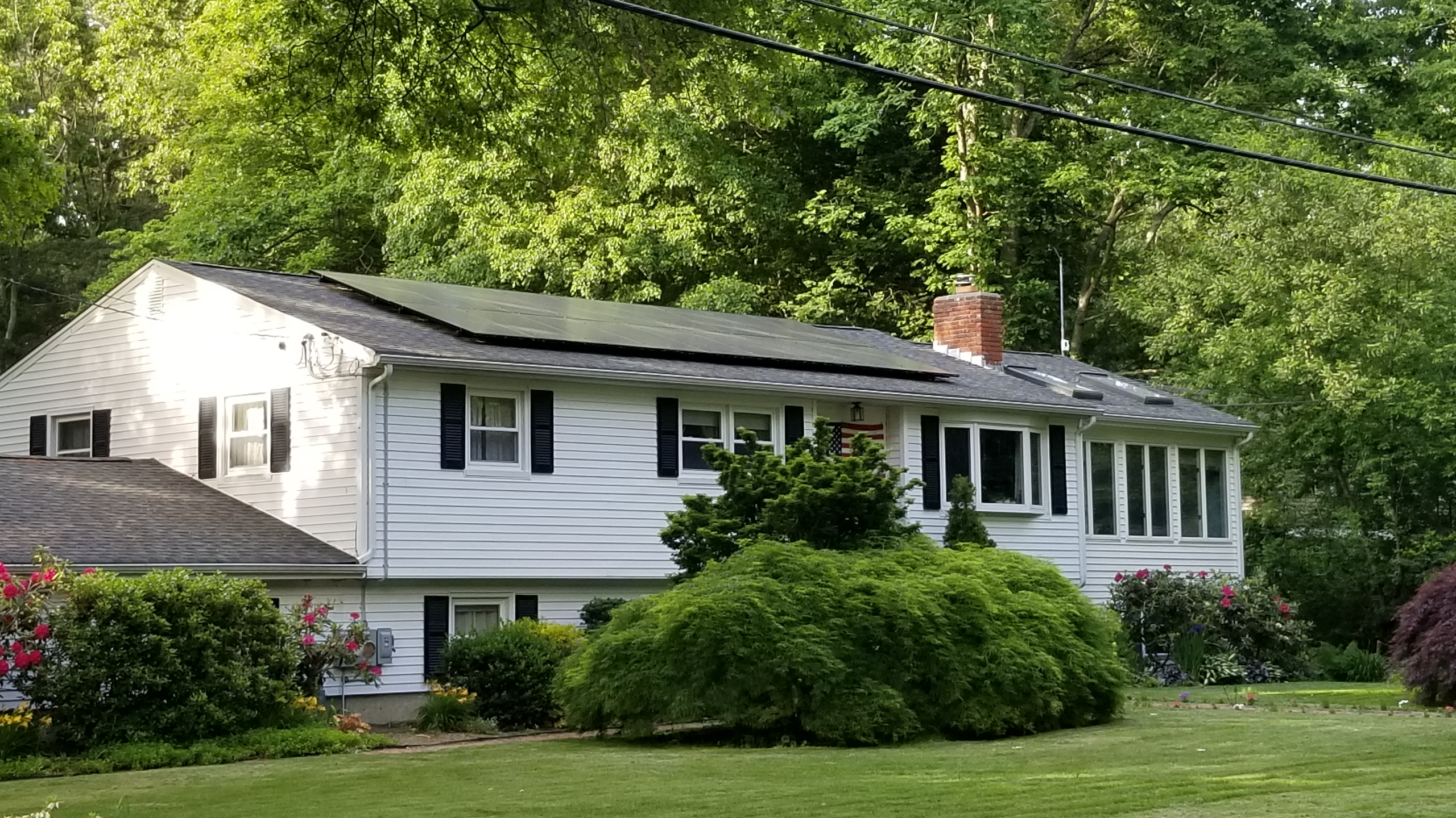 Home with solar on roof