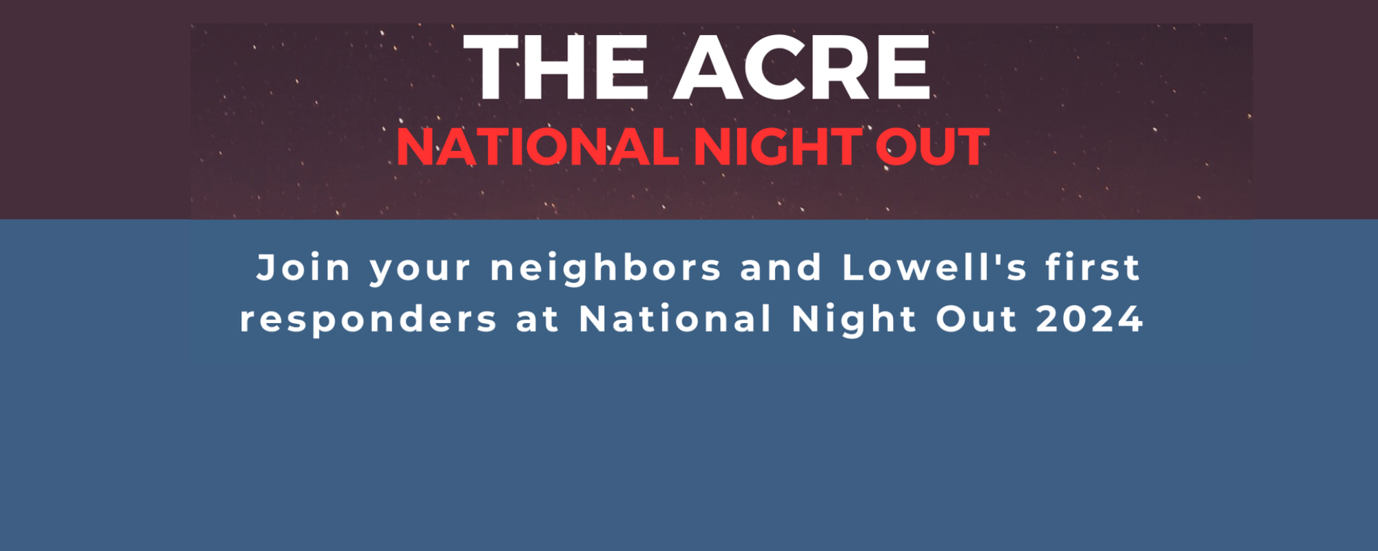 National Night Out flyer Header